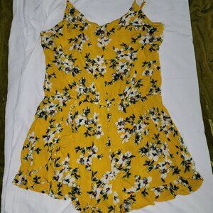 Arizona Jean Co Yellow Floral Romper